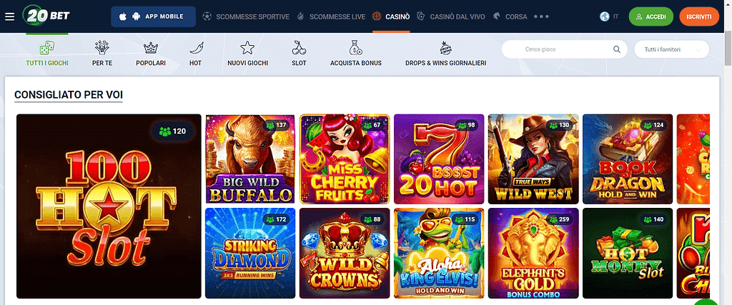 20bet recensioni