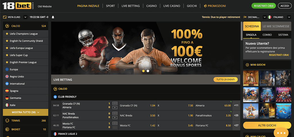 18BET RECENSIONI Screenshot