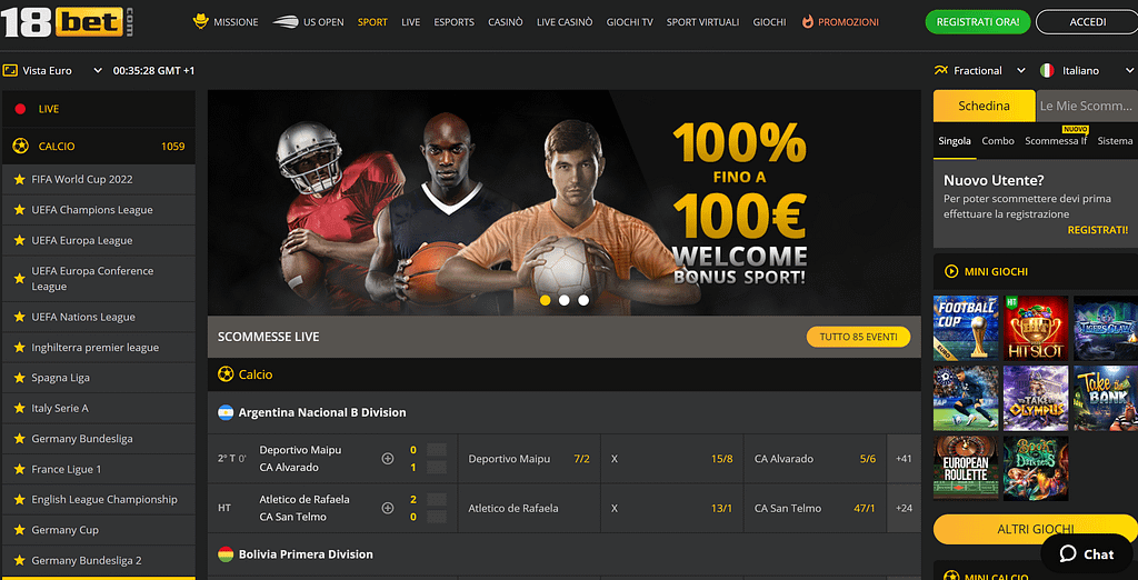 18bet recensioni