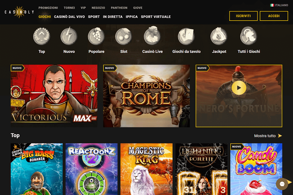 Recensione Casinoly Sezione Casino recensione casinoly