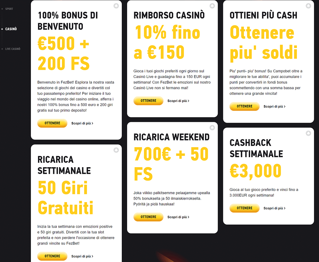 Fezbet Recensioni Bonus Benvenuto Fezbet Recensioni Bonus Benvenuto