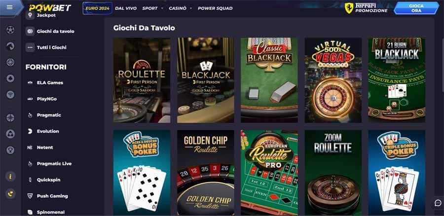 powbet recensioni
